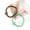 Natural Crystal Love Bracelet, Various Materials, White Powder Amethyst Beaded Bracelet, Adjustable Bracelet B113