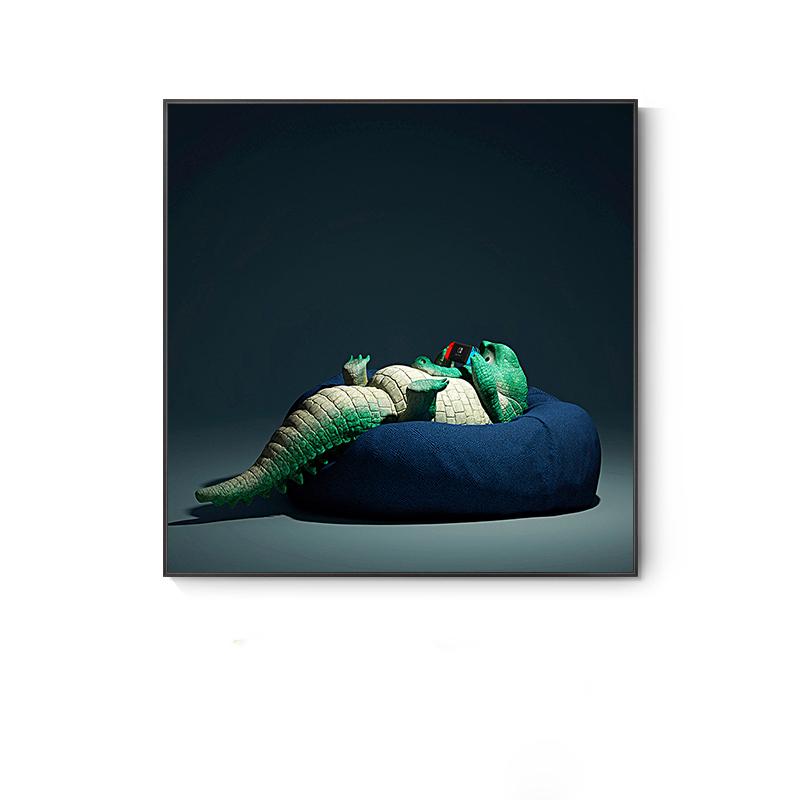 Nordic Cute Animal Posters Funny Giraffe Panda Cat Phone Canvas Painting Wall Pictures for Living Room Decor Kids Room Cuadros