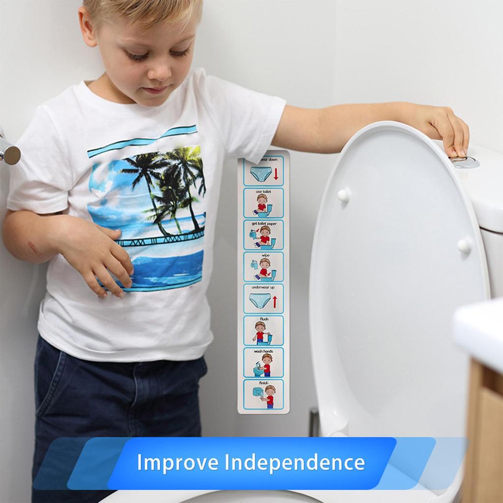 Toilet Training Chart Life Skills Toilet Training Visual Planner Teach Your Child To Use Toilet Special Education Classroom