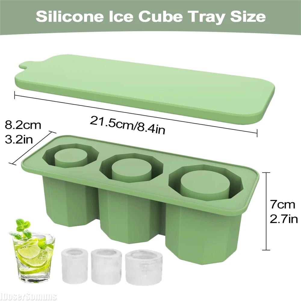 Ice Cube Tray for 30oz Cup Tumbler 30oz Cup Cylinder-Shaped Silicone Ice Mold with Lid 30oz Cup Accessories