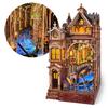FUNPOLA 3D Wooden Puzzle Venice Star Book Nook Kit 281 Pieces