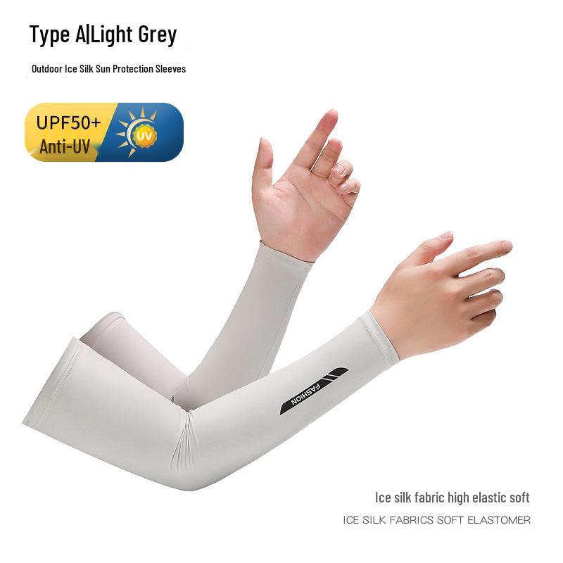 Eis-Seiden-Armstulpen für Sonnenschutz - Atmungsaktiv, dünn und perfekt zum Autofahren, Radfahren, Angeln und für Sommersport.