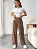 2025 Spring/Summer Women's Drapey High-waisted Slimming Wide-Leg Floor-Length Pants