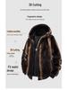 Men's European-Size Cotton-Padded Mink Velvet Winter Coat—Warm, Thick, Imitation Fur Jacket