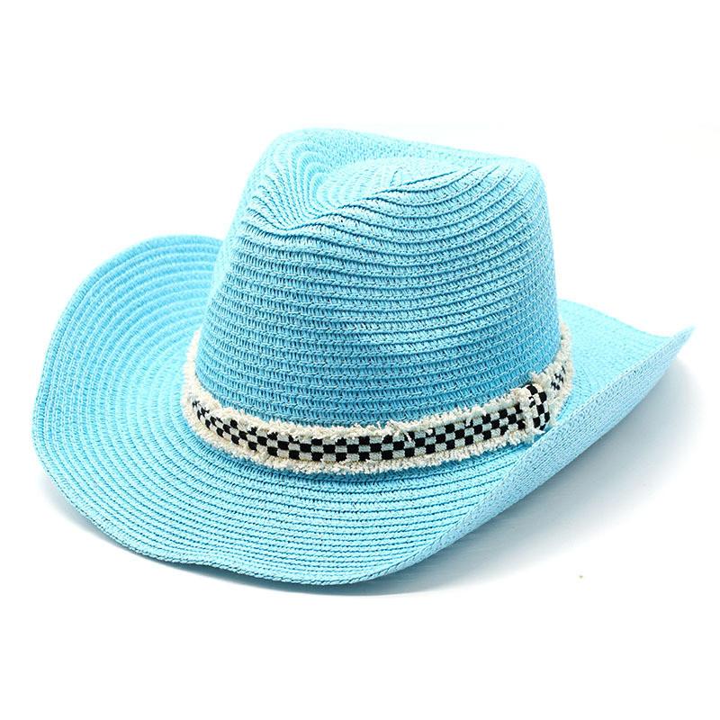 Summer Straw Hat For Men And Women With Wide Brim Sunshade For Outdoor Travel
