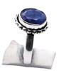 Blue Sapphire Natural Gemstone Silver Plated Ring US Size-9.25 R 5397