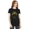 DC Comics Womens/Ladies Black Adam Rising Golden Symbols Cotton Boyfriend T-Shirt