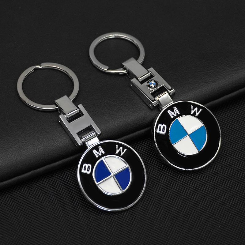 QNLT6 Metal Car Logo Key Chains Rings Keychain For BMW E46 E90 E39 E60 E36 E30 E61 E91 E92 E87 F10 F20 F30 Auto Keychain Accessories