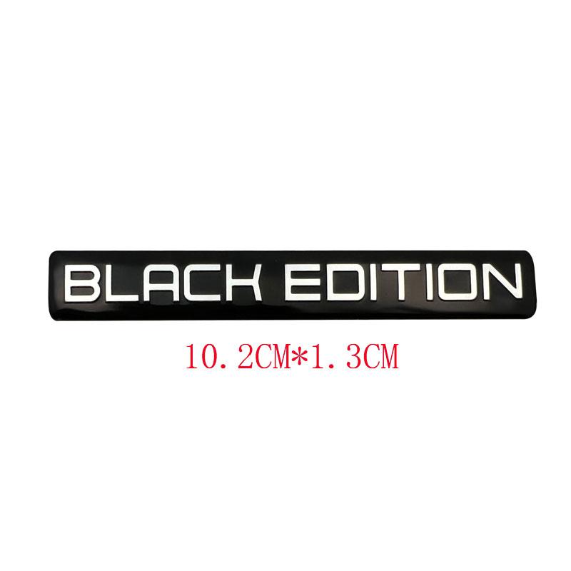 3D Aluminium SCHWARZE EDITION Emblem LIMITIERTE EDITION Abzeichen Autoaufkleber Aufkleber Für Motorrad Auto Auto Innen- und Außenaufkleber