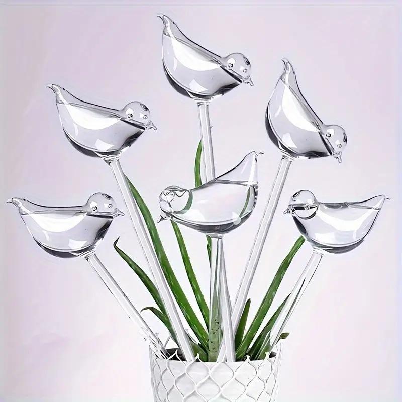 Fauler Wasserspender Imitation Glas Kunststoff Vogel Automatisch Garten Blumenliebhaber Reisen Tropfmaschine