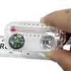 1Pc Compass K102 3-in-1 Portable Mini Keychain Compass