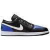 Air Jordan 1 Low Black Royal Toe Unisex Sneakers White Game-Royal 553558-042