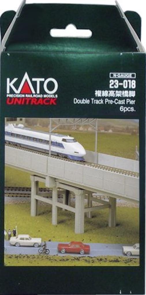N Gauge Double Track Viaduct Pier of 23-018 (set 6)