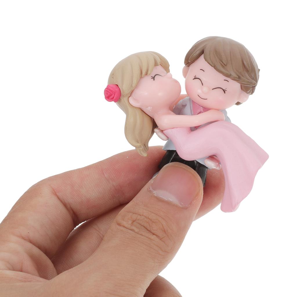 2 Paare Prinzessin Umarmung Paar Figuren Kuchen Dekor Schmuck Dekorationen Papierbecher Schmuck Statuen Vinyl Geburtstag Liebhaber Kuchen