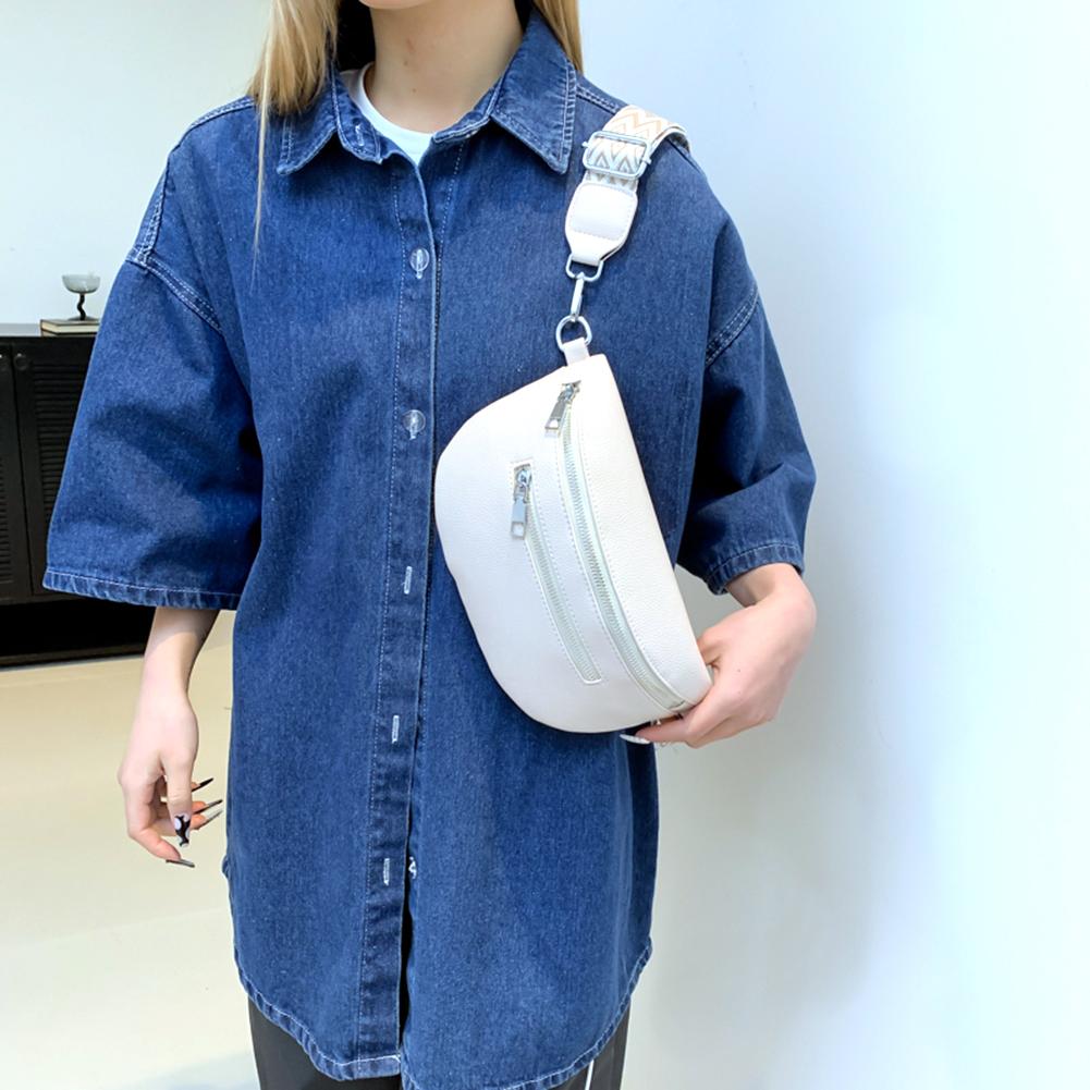 Women Crossbody Bags Vintage Belt Bag Fashion Chest Bag Retro Fanny Pack Multi-pocket Phone Purse Outdoor Travel Shoulder Bag