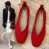 Women's Square Toe Vintage Flats Soft Loafers Comfortable Leather Ballet Shoes for Female Dress Shoes Mujer 2026 New