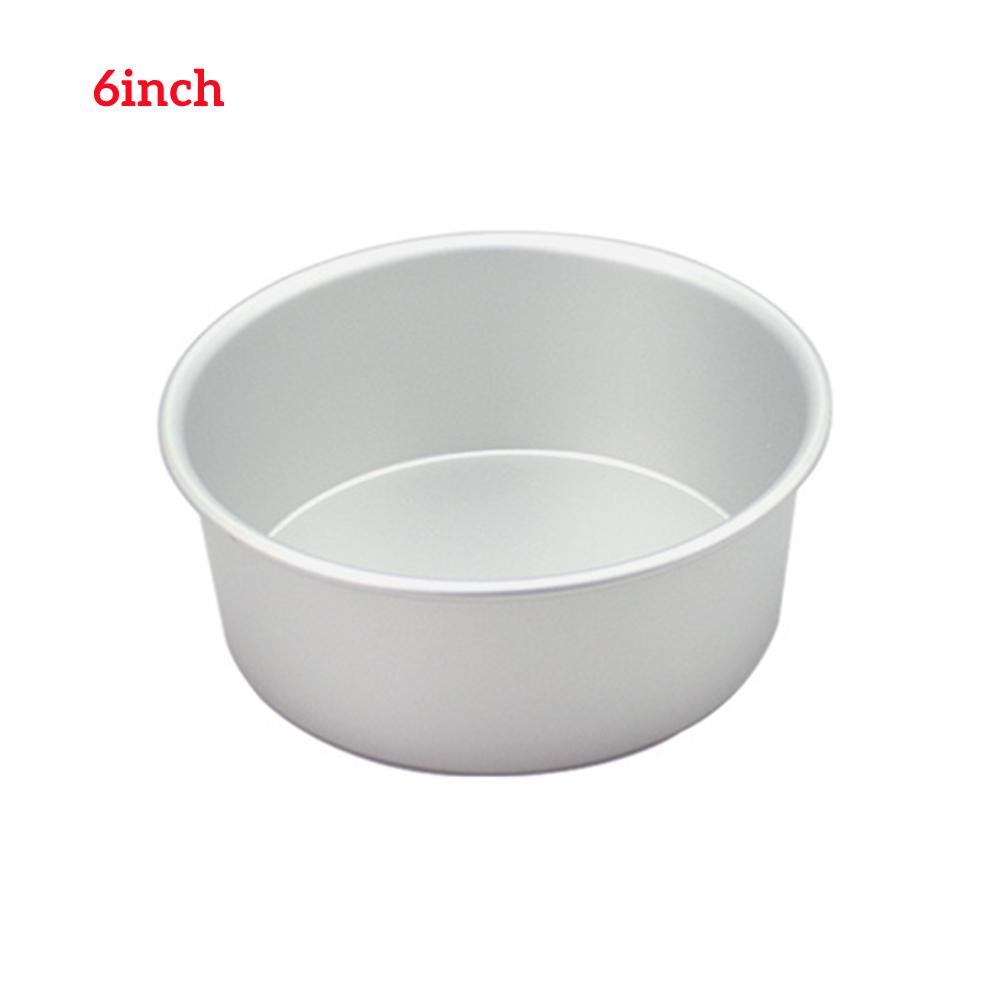 4/6/8/10/12inch Fixed Base Round Cake Pan Aluminum DIY Cakes Pastry Mould Cheesecake Mould Nonstick Cake Tin Kitchen Tools