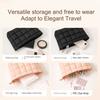 Cosmetic Bag Compact Quilted Makeup Bag with Top Zipper Closure Spacious Inner Pocket Travel Organizer Handbag Makeup Pouch