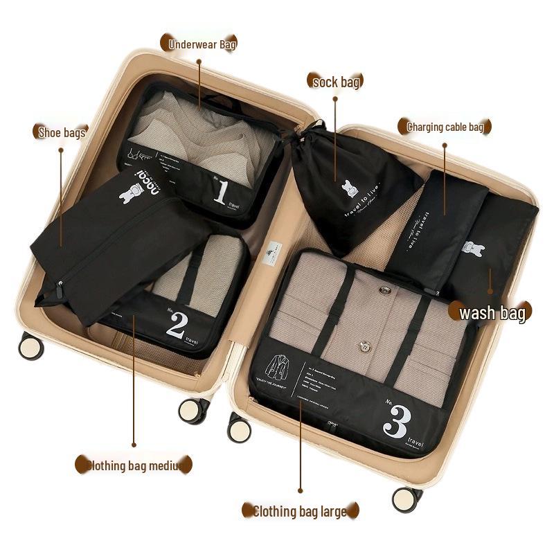 Storage Compression Bags Travel Sixpiece For Clothes And Underwear