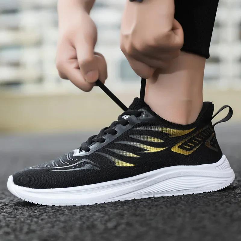 

2024 Новые толстые кроссовки Zapatillas De Hombre Low Gang, универсальные трендовые повседневные туфли для мужчин, легкая мягкая подошва, кроссовки для бега 44 чёрный