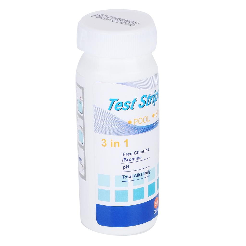 3in1 Water PH Test Paper Swimming Pool SPA Chlorine Test Strips Pool Cleaner Accessory