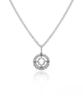 G_Rade 2Lines Shiny Circle Necklace (S Size)