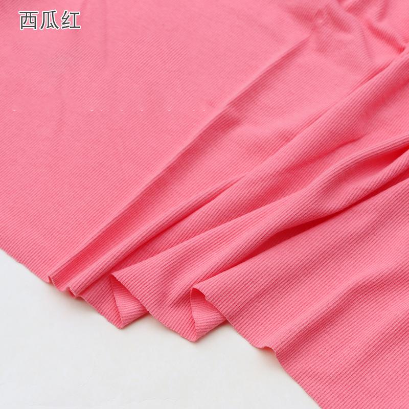 120x50cm Elasticity Cotton Ribbed Knitted Fabric For Undershirt, Women's Dresses, T-shirts, Vests, Handmade DIY Sewing Fabrics