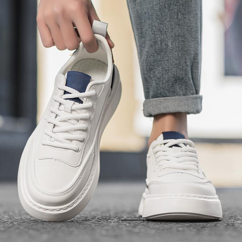 Fashion Fashion Microfiber Leather Men's Casual Shoe Youth Teenage Sneakers Comfortable Skateboard Footwear Comfy Men Vulcanize Footwear