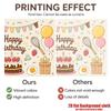 Donuts Ice Cream Birthday Party Decor Backdrop, Polyester Banner for Photo Props & Wall Hanging