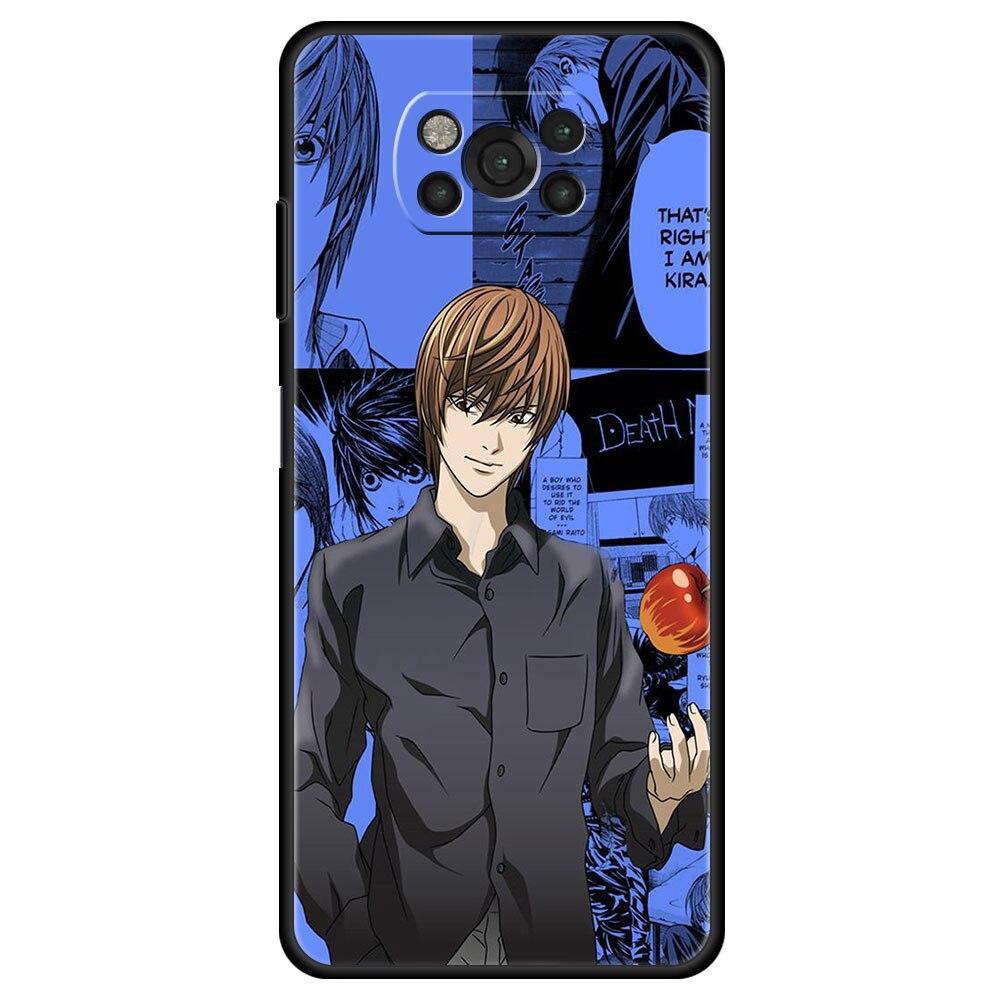 для Xiaomi poco x3 pro x3nfc pocox3pro Чехол mi 12 12pro 12x 11 lite 11t Funda 11ultra 9t 10t m3 m4 Чехол Gods of Death Note Mi 9T