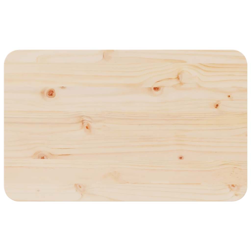 Natural Coffee Table 80 x 50 x 31 cm Solid Pine Wood