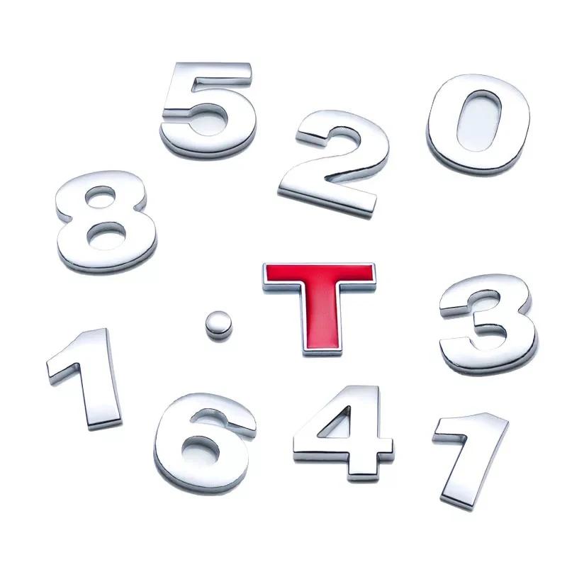 Car Trunk Tail Displacement Standard Decals 1.0 1.2 1.4 1.5 1.6 1.8 2.0 2.2 2.4 2.5 2.8 3.0 T Car Badge Emblem Styling Stickers