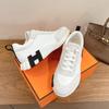 Aijia men's leather sports and leisure shoes with thin straps couple models 2024 summer new versatile foreign trade shoes high-end