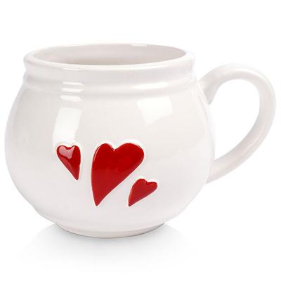 Large Porcelain Mug for Drinking Tea, Herbs, Coffee, Chocolate, Heating XL