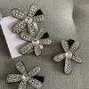 New 2 Pcs Cute Toddler Hair Clips Black Bow Diamond Slip Hair Pins Accessories Barrettes for Girls Kids Hairstyle DIY Decoration
