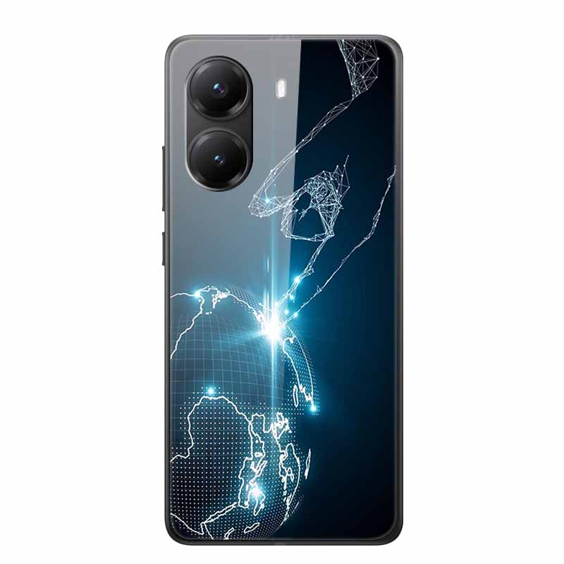Tempered Glass Case For Xiaomi Poco X7 Pro Case Hard Glass Back Cover Soft TPU Bumper For Redmi Turbo 4 Phone Case X7Pro Turbo4