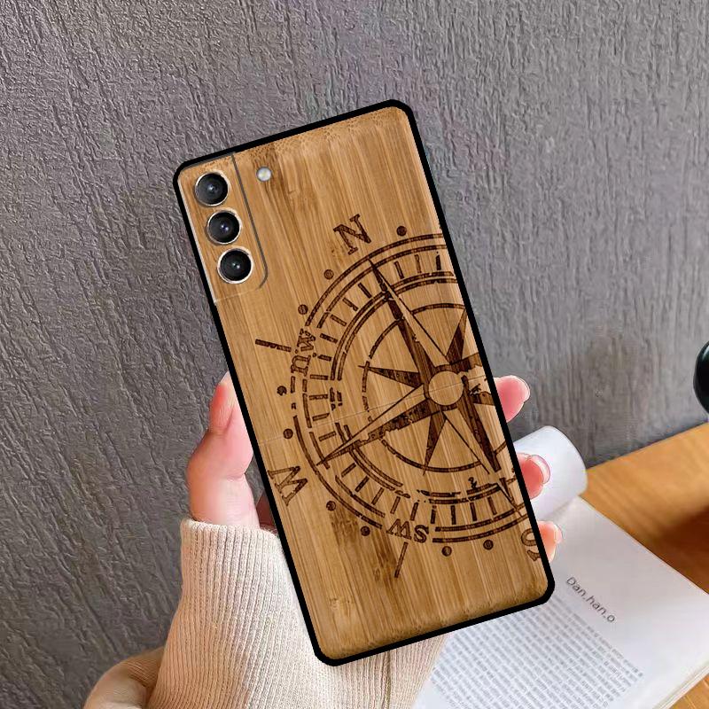 Natural Bamboo Wood Pattern Print Back Case For Samsung Galaxy S23 Ultra S20 S21 FE S9 S10 Plus Note 10 20 S22 Ultra Coque