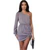 AX Paris Womens/Ladies Ruched Side One Sleeve Mini Dress