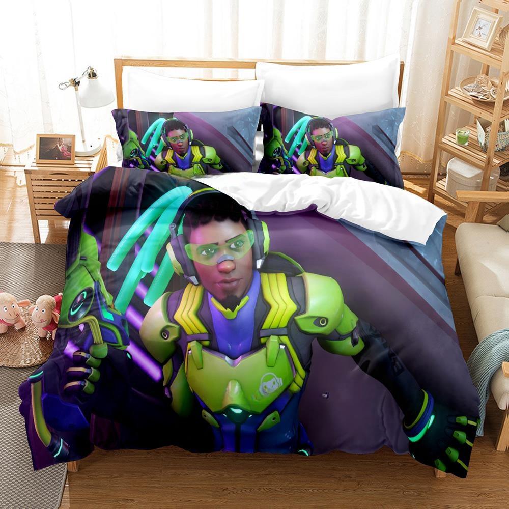 Game Overwatch 2 Invasion Bedding Set Single Twin Full Queen King Size Bed Set Adult Kid Bedroom Duvet cover Sets New Anime