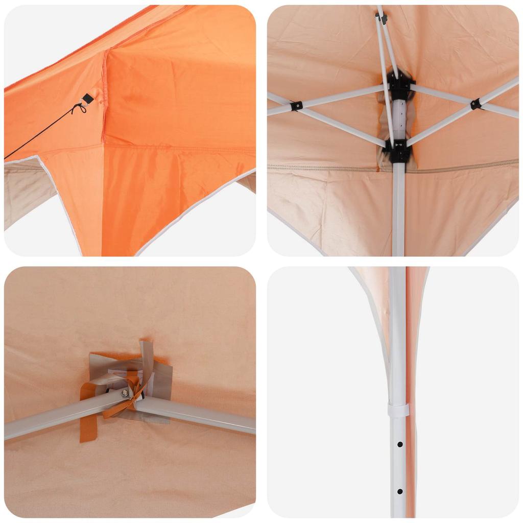 Pop Up Party Tent 194 X 194 X 245 Cm Orange
