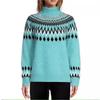 Women's Half High Neck Sweater: Fashionable Casual Colour Blocked Slim Fit Pullover Top Autumn Winter Layering Knit Luxurious Relaxed Versatile Top