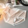 Summer Ice Silk Underwear For Women, Mid-waist Breathable Ultra-thin Underwear For Facial Mask