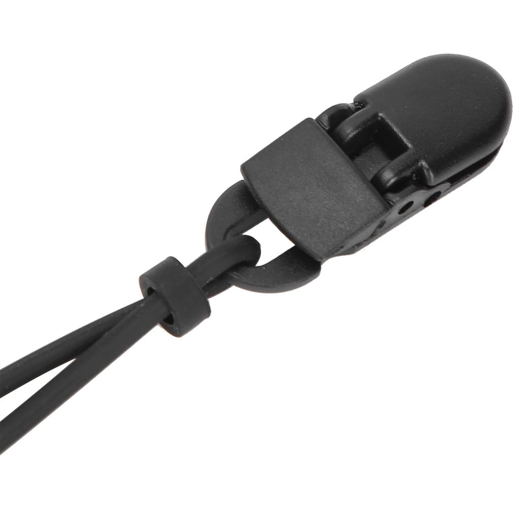 Silikon Anti-Verlust Lanyard Hörgerätehalter Riemen Schutzseil für ältere Menschen(Schwarz )