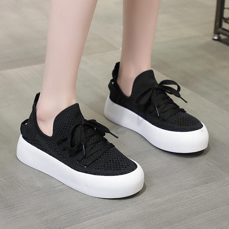 Fashion Breathable Running Shoes for Women 2024 Autumn New Soft Sole Knitting Green Sneakers Woman Lightweight Non Slip Casual Shoes