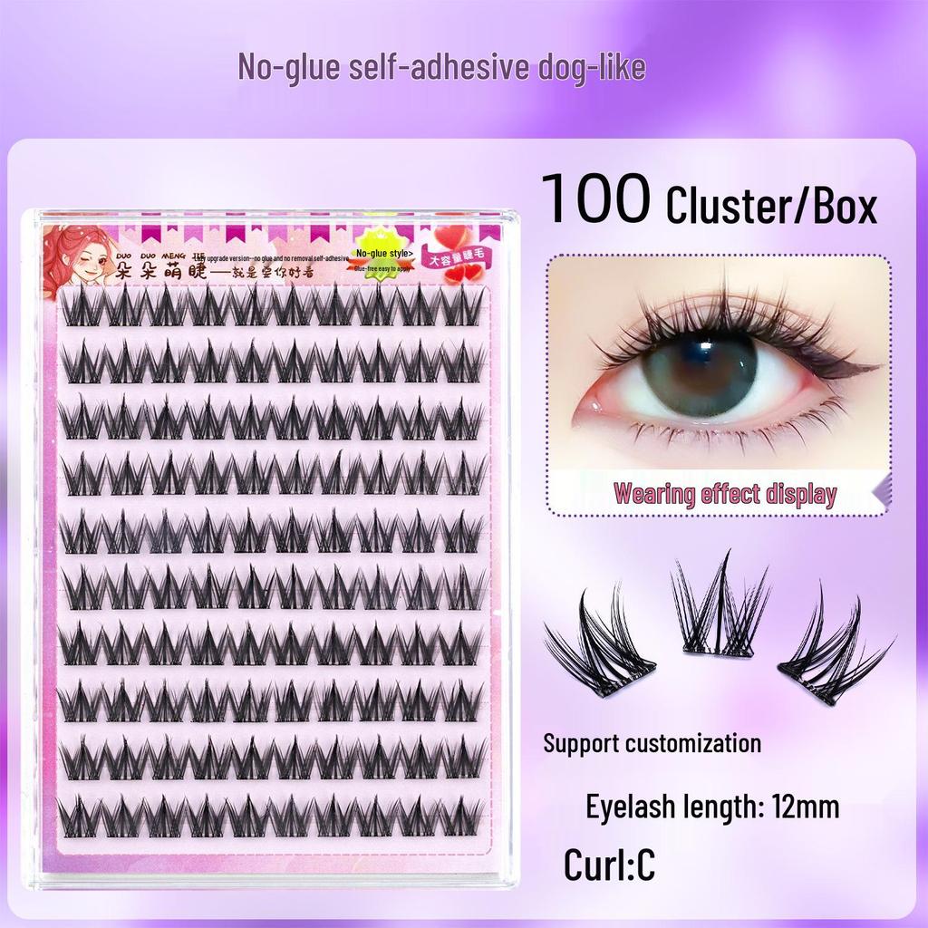 Thick False Eyelashes with Dog-Like Style and Hard Stem for a Natural, Realistic Look