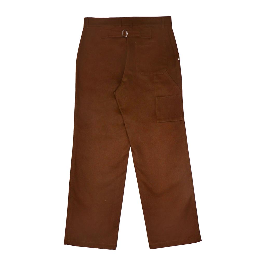 Eonteulemeoldeu Backbuckle Carpenter Pants - Brown