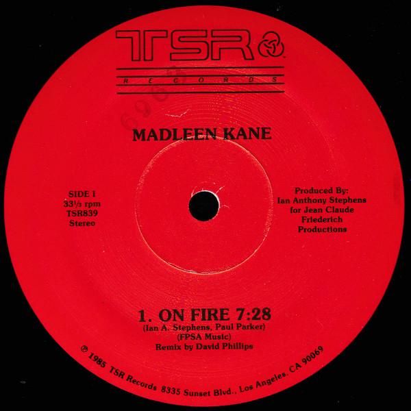 

12inch Record MADLEEN KANE - On Fire / Just For One Night TSR839 TSR 1985 US Dance & Electronica Used