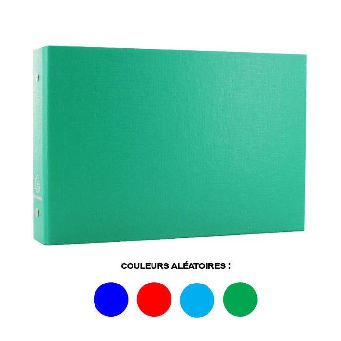 Classeur Pour Fiches Bristol - 16,5 X 24 Cm - 2 Anneaux - Exacompta