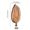 Solid Wood Leaf Shaped Tray Dim Sum Plate Steak Sushi Barbecue Western Food Tableware Heat Insulation Pad Wood Fruit Plate