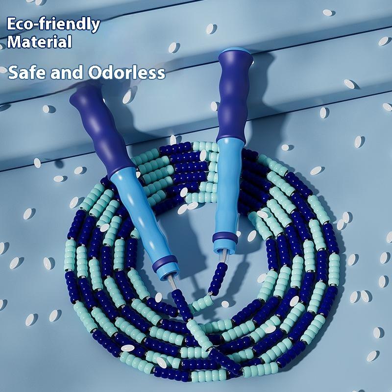 Adjustable Bamboo Jump Rope for Kids 2.8m Length Adjustable Training Equipment PVC Cord